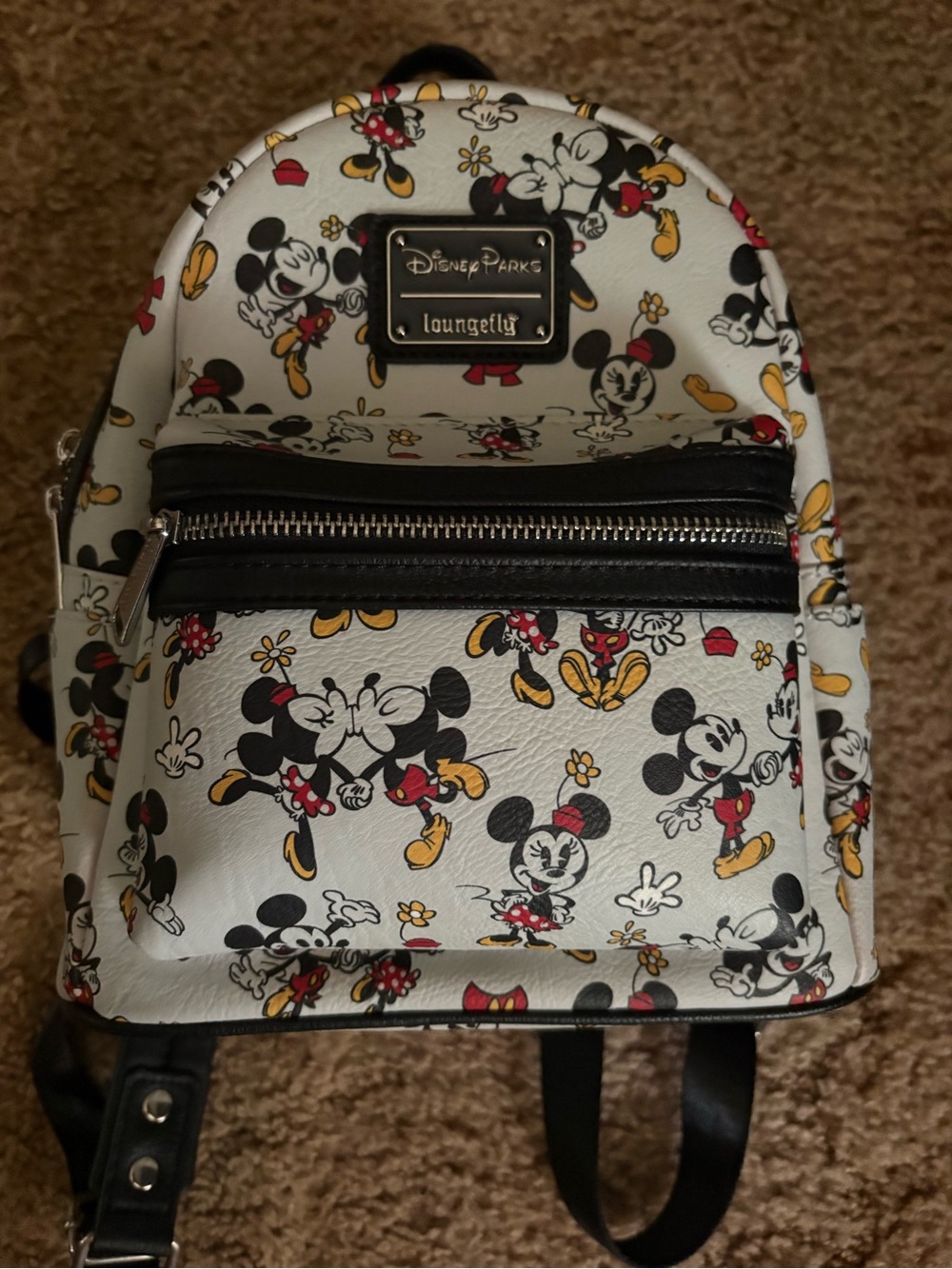 Disney Loungefly Mickey and Minnie Mouse mini backpack